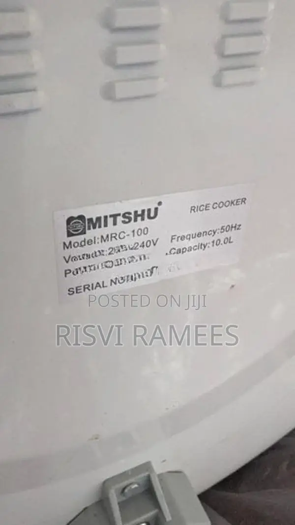 Mitshu 10 Litres Rice Cooker