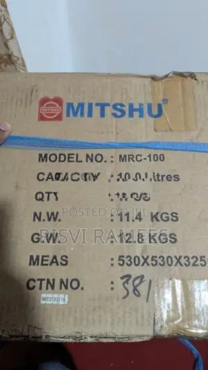 Mitshu 10 Litres Rice Cooker