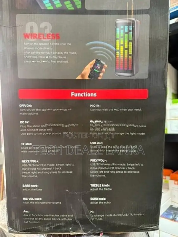 KTS 2462 Party Box With Wireless MIC