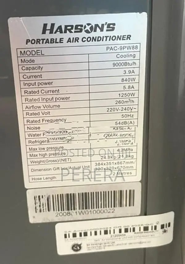 Portable AC - 9000 BTU