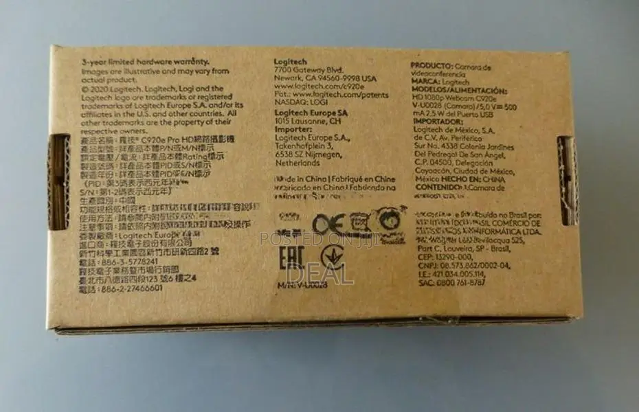 Logitech C920e 1080P Business Webcam