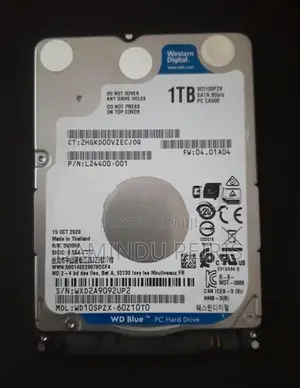 Western Digital 1TB Laptop Hard Disk