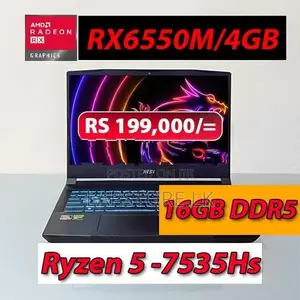 MSI BRAVO 15 Ryzen 5 -7535Hs|RX 6550/4GB|16GB DDR5|15.6 inch Full HD