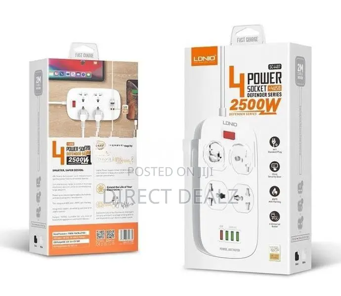 LDNIO SC4407 Universal Outlet Fast Charging Power Strip