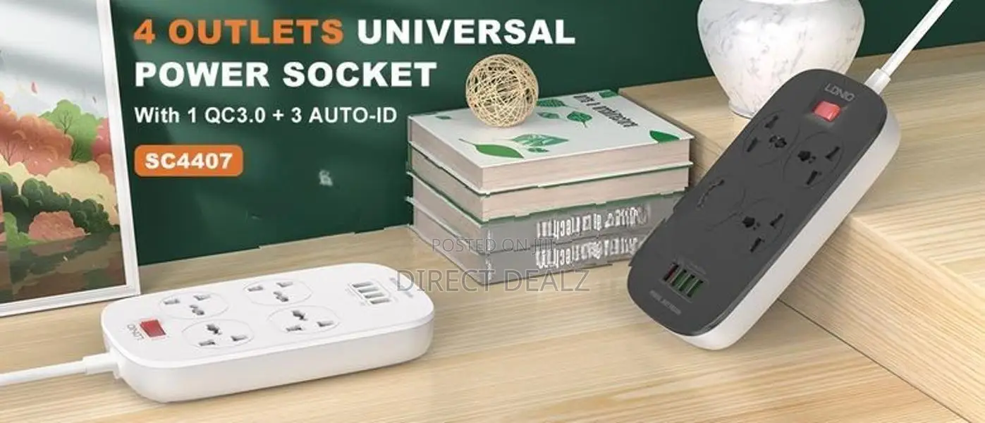 LDNIO SC4407 Universal Outlet Fast Charging Power Strip