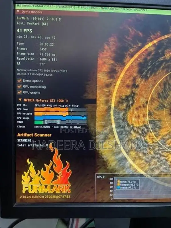 MSI GTX 1050 Ti 4GB VGA Card