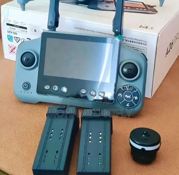 A26 Pro GPS Drone With 4K Camera Screen Remote 2 Batteries
