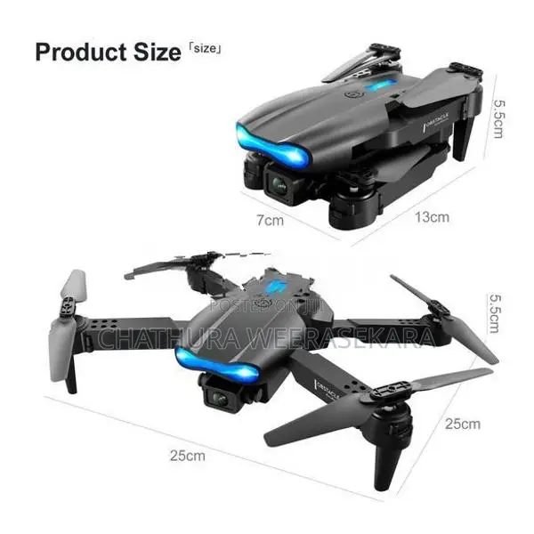 E99 Pro Camera Drone With 2 Batteries