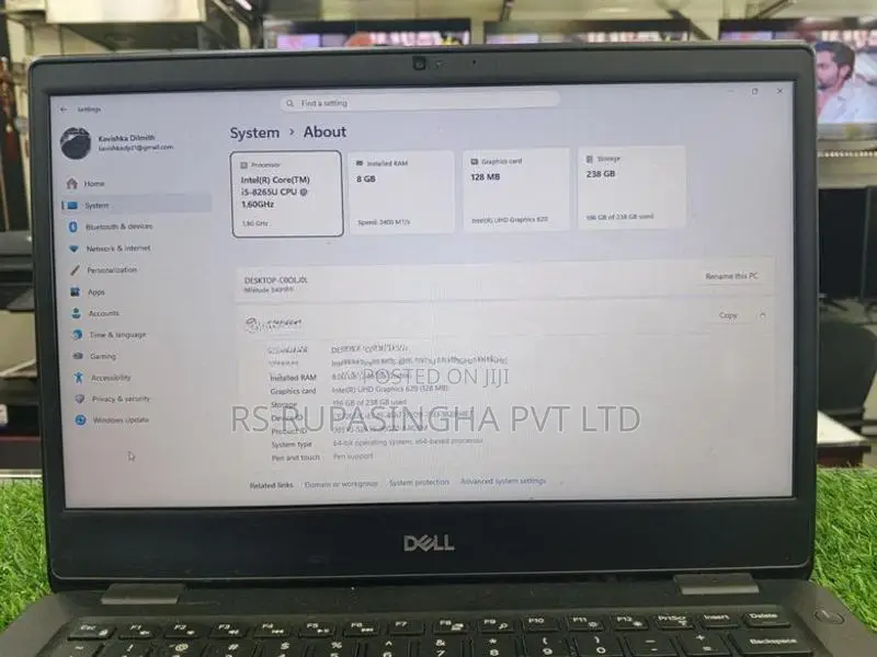 Dell I5-8 Th Laptop