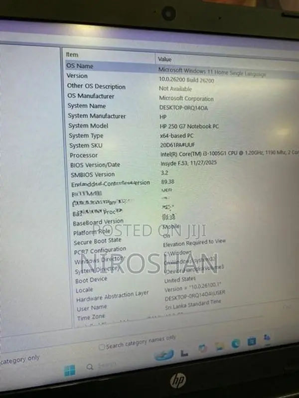HP 250 G7 Notebook