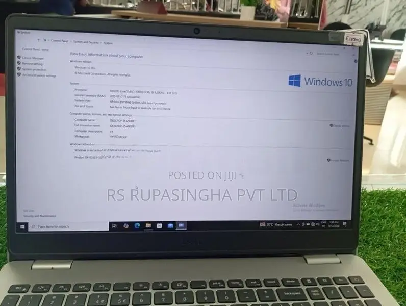 Dell i3-10 gen Laptop 4GB/1TB