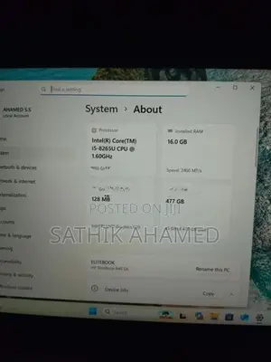 Intel Core i5 8th Gen HP Laptop