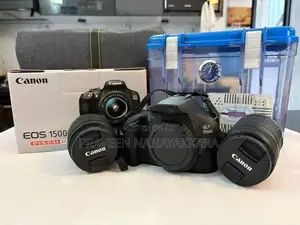 Canon EOS 1500D Dslr Camera With 18-55mm / 55-250mm Lenses + Dry Box