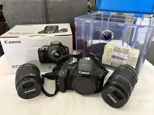 Canon EOS 1500D Dslr Camera With 18-55mm / 55-250mm Lenses + Dry Box