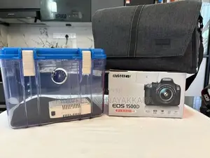 Canon EOS 1500D Dslr Camera With 18-55mm / 55-250mm Lenses + Dry Box