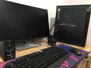 Computer Gaming PC With Frameless Monitor