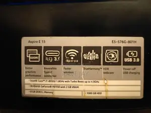 Acer Core i7 8th Gen Laptop