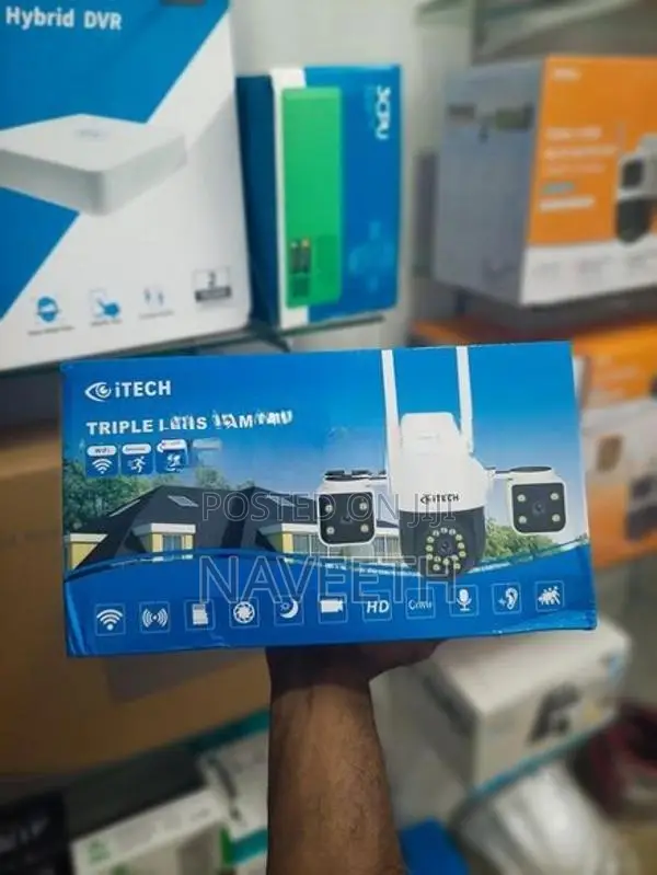4G Triple Lens CCTV Camera