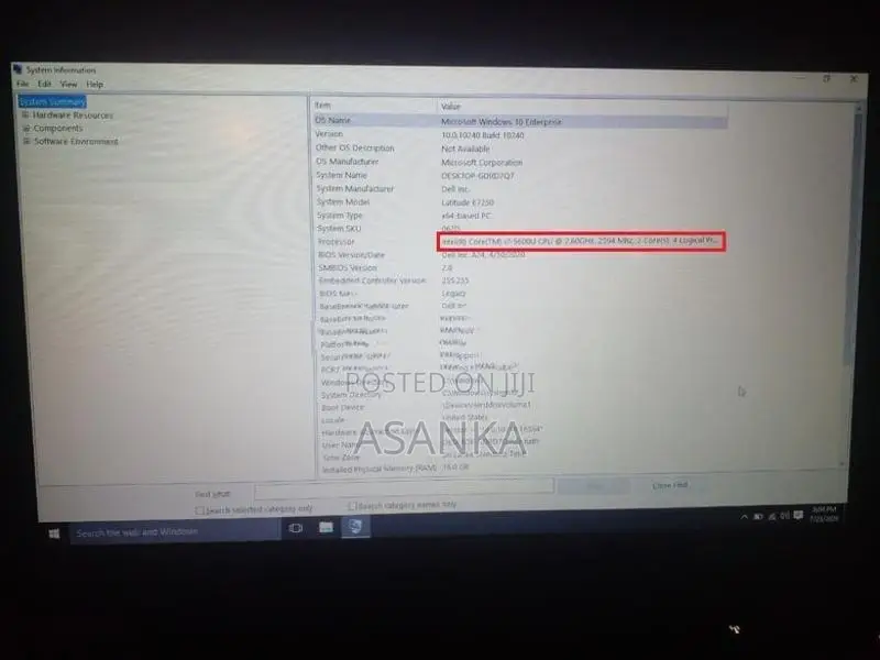 Dell Latitude E7250 Core i7-5th Gen 16GB RAM