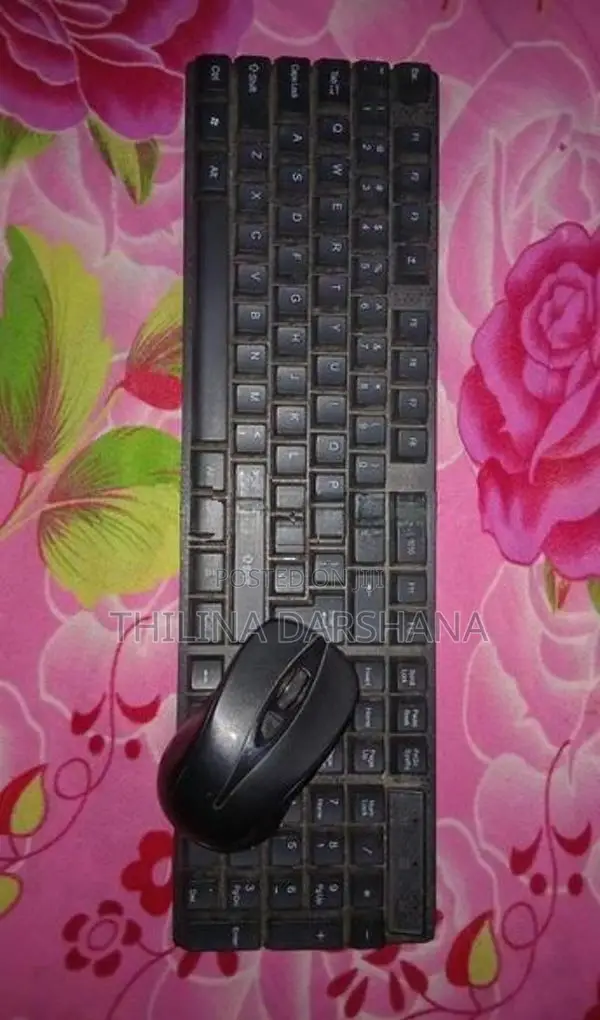 Wireless Keyboard With Mouse Combo – Black
