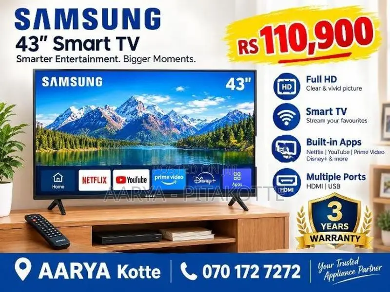 Samsung 43" Smart Tv