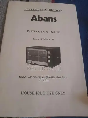 Abans Electric Oven