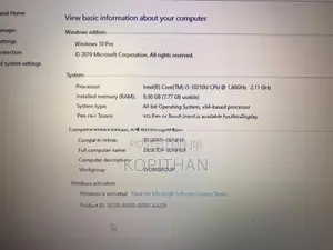 Dell i5 10th Gen 8GB RAM