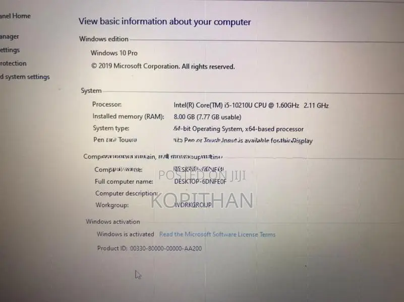 Dell i5 10th Gen 8GB RAM