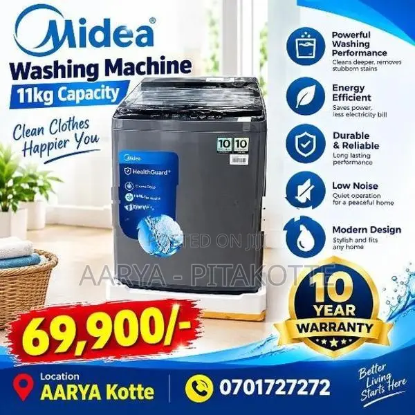 Midea washing machine 11kg Capacity