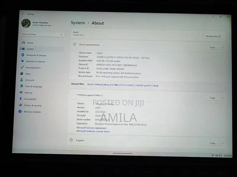 Microsoft Surface Pro 7