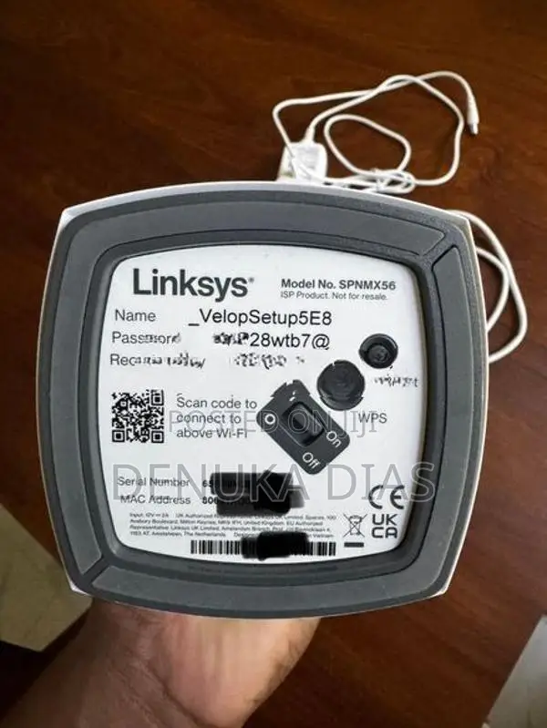 Linksys Velop MX5600 (SPNMX56) Tri-Band AX5400 Mesh Wi-Fi 6 Router