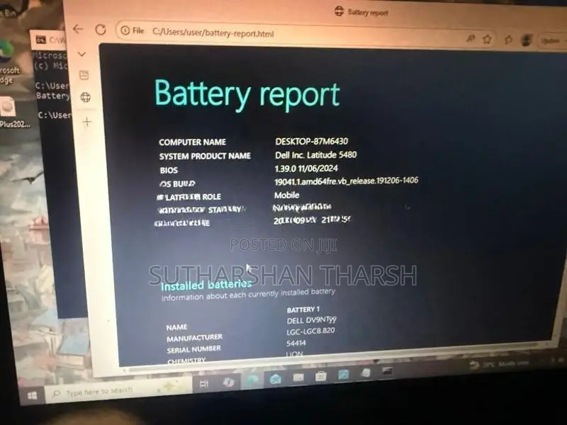 6th Gn 8GB RAM 256GB Dell Black Laptop Used