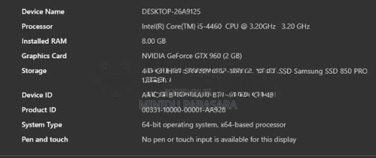 I5 4TH Gen Gaming PC