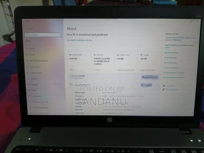 HP 450 Laptop – i5 4th Gen 8GB RAM 128GB SSD