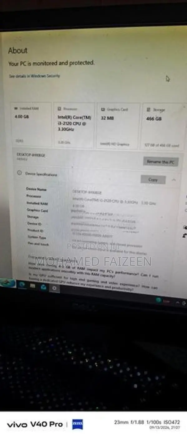 Samsung i3 500 GB Hard 4GB RAM