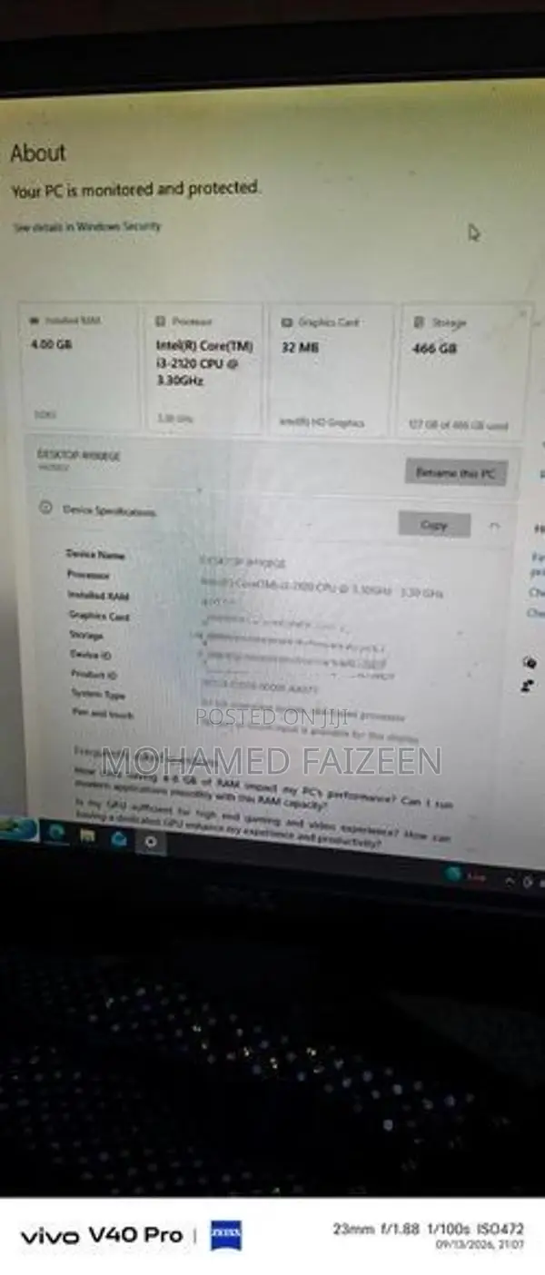 Samsung i3 500 GB Hard 4GB RAM