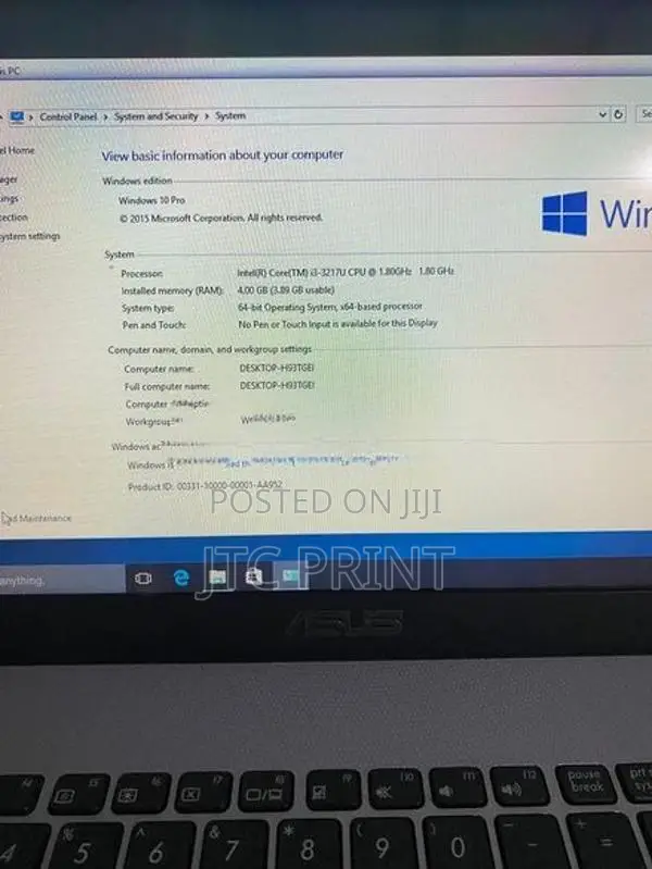 ASUS I 3 Laptop