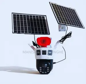 Solar CCTV Camera Dual Lens Two Panel 4G