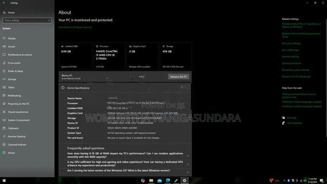 I5 6th Gen Gaming Computer
