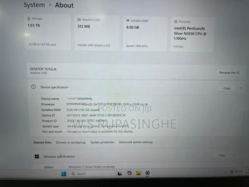 Dell Pentium Laptop