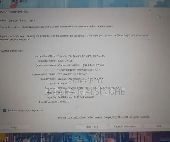 X1504ZA_A1504ZA ASUS VivoBook 12th Gen Core i5 16GB RAM