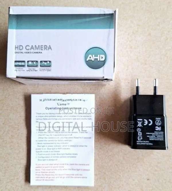 Camera Wifi Wall Charger Video Recording Adapter 12mp Full-Hd /1080P/n