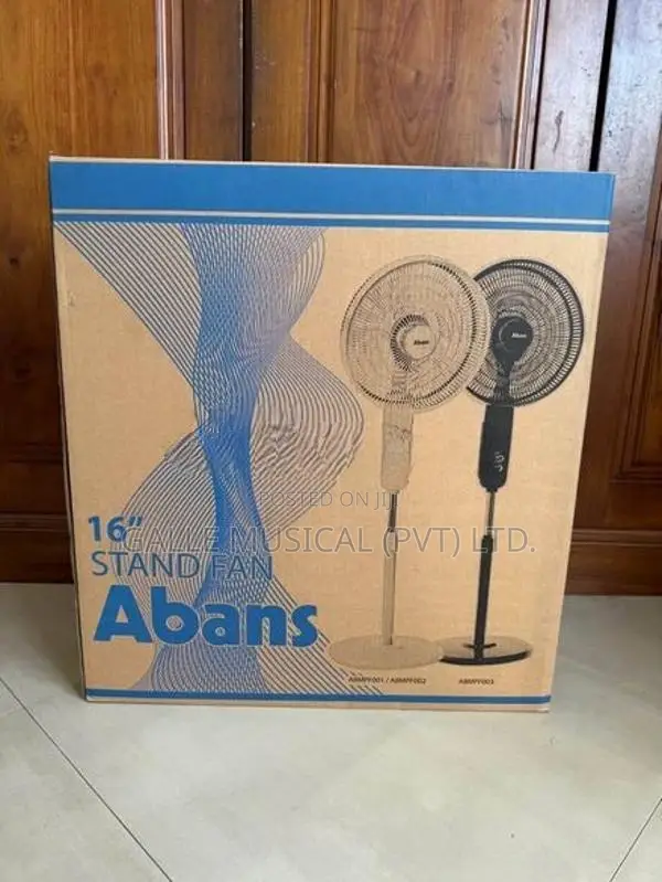 Abans Stormy Grey Stand Fan - Rust Free