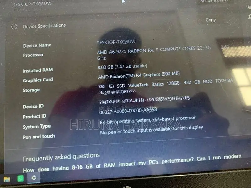 HP Amd A6-9225 Radeon R4