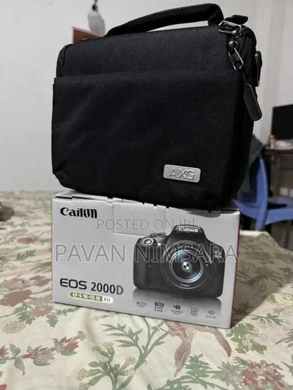 Canon Eos 2000 Dslr Camera With 18-55 Lens