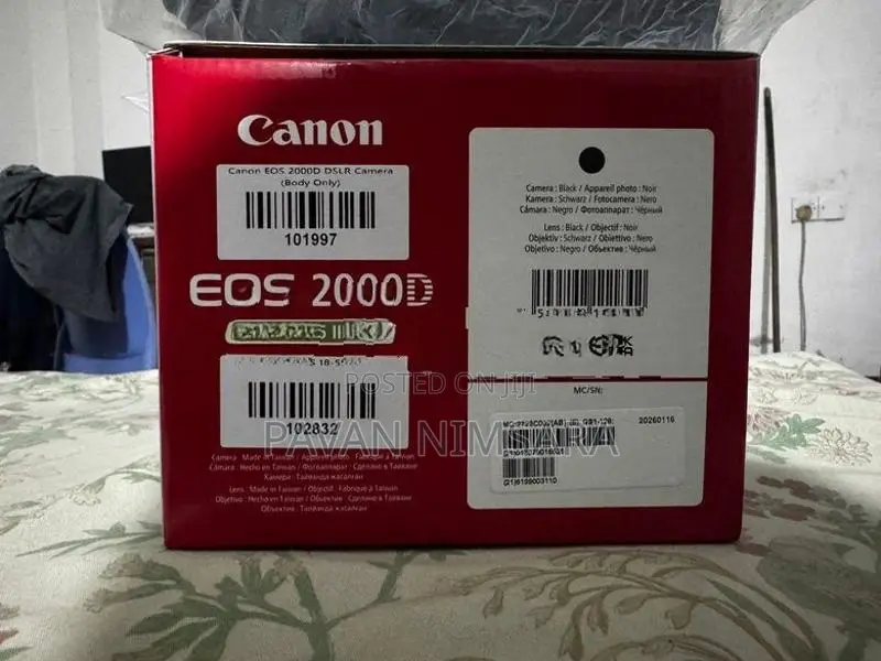 Canon Eos 2000 Dslr Camera With 18-55 Lens
