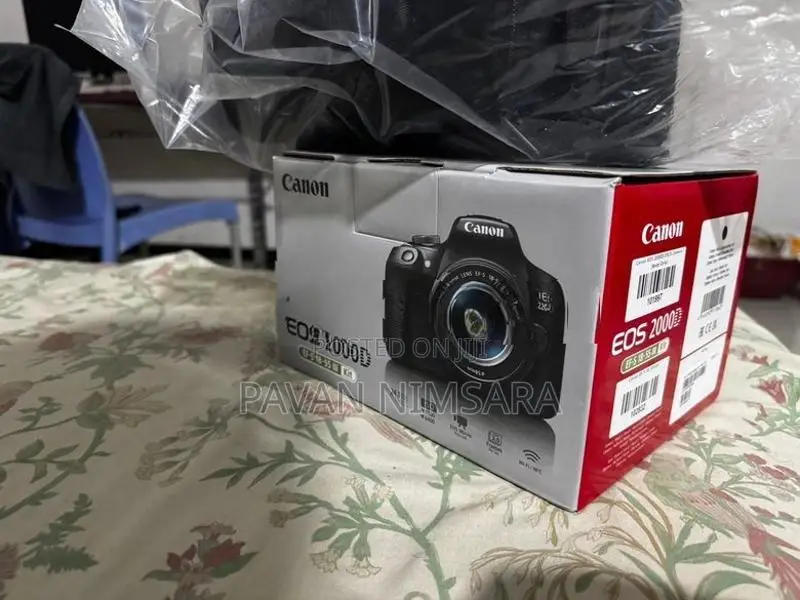 Canon Eos 2000 Dslr Camera With 18-55 Lens