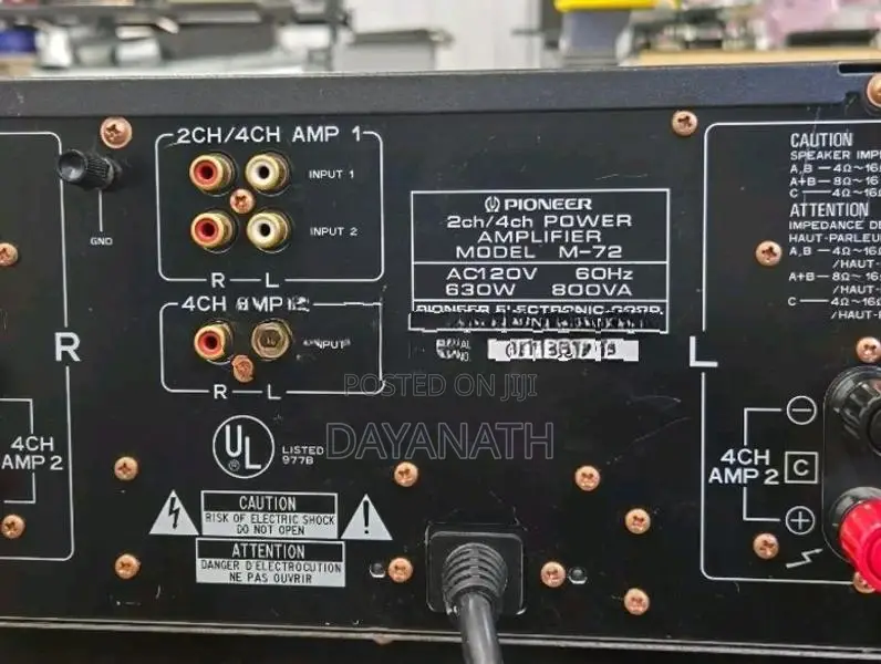 Pioneer M72 Power Amplifier