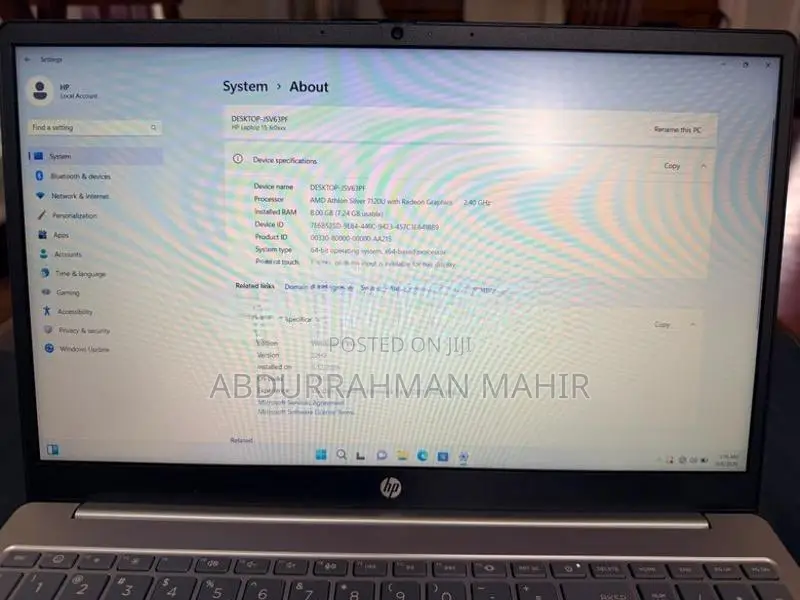 HP-FC0xxx HP Laptop 15-Device Specifications Display - 15.6” FHD
