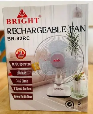 Bright Rechargeable Table Fan BR-92RC